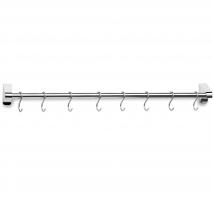 Barra cocina colgador utensilios acero redonda