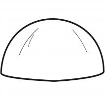 Motllo mona pasqua semiesfera 12 cm