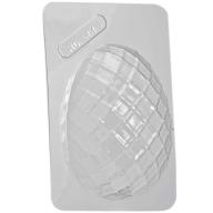 Molde Mona Pascua chocolate Huevo grabado rombos