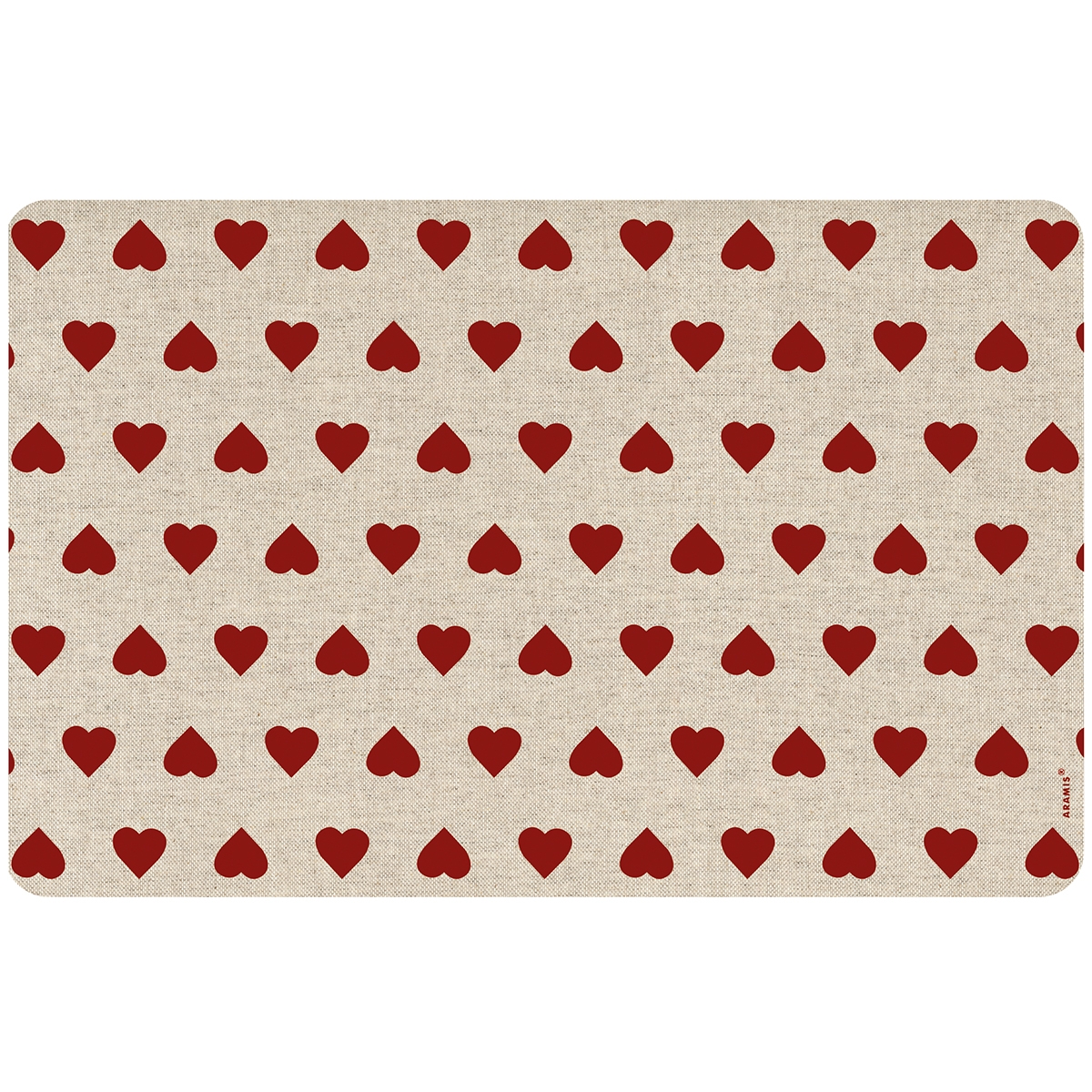 Individual pp Corazones rojos | Gadgets & Cuina