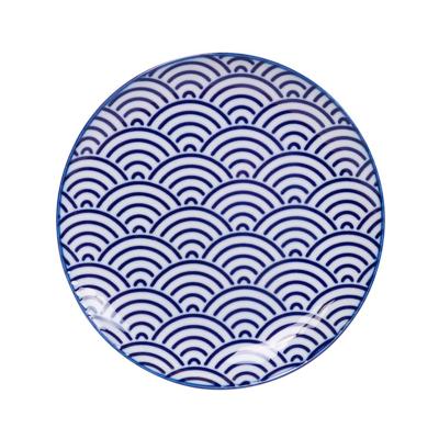 Plato Nippon Blue olas 16 cm