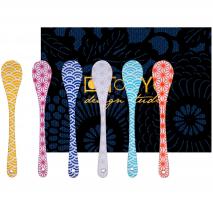 Set 6 Cucharas japonesas Wave 11,5 cm
