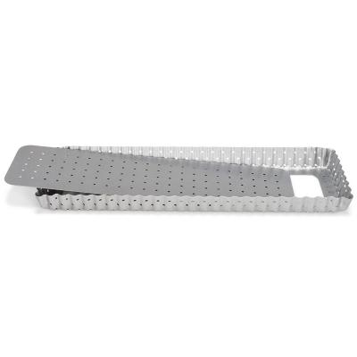 Molde rectangular ranurado 35x11 cm