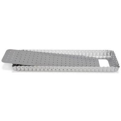Molde rectangular ranurado 35x11 cm
