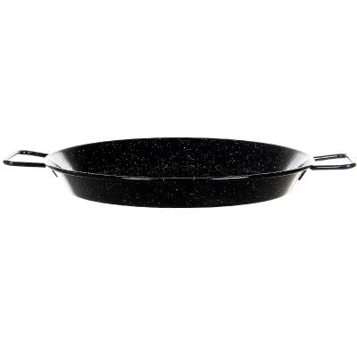 Set De 10 Mini Paelleras Para Tapas - Diámetro 10cm, Acero Vitrificado, Incluye Asas (14cm Total), Perfectas Para Presentación De Aperitivos Y Picoteo