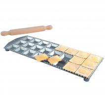 Placa 24 raviolis cuadrados 4,7x4,7  con rodillo