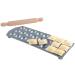 Placa 24 raviolis redondos 4x4 cm con rodillo