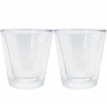 Set 2 vaso caf cortado trmico doble pared 100 ml