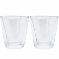Set 2 vaso caf cortado trmico doble pared 100 ml