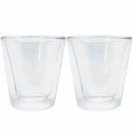 Set 2 vaso caf� cortado t�rmico doble pared 100 ml