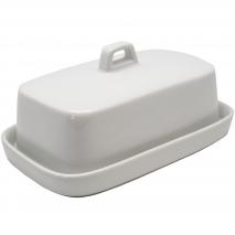 Mantequera de porcelana con tapa