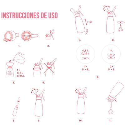 Sif�n espumas Isi Gourmet Whip Plus