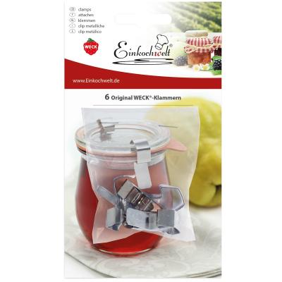 Pack 6 clips recambio tarros weck 100 mm
