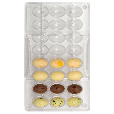 Molde policarbonato para chocolate Huevo x24