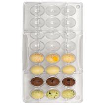Molde policarbonato para chocolate Huevo x24