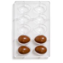 Molde policarbonato para chocolate Huevo x10 6x4,2