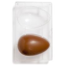 Motllo policarbonat per xocolata Ou x2  15x10x4,5