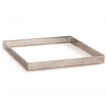 Cuadrado reposter�a perforado inox alto 3,5cm