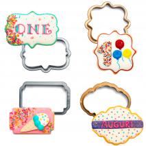 Set 4 cortadores galletas Marcos