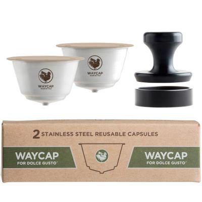 Capsules Café Réutilisables En Acier Inoxydable Pour Dolce Gusto - Filtre + Tamper + Cuillère - Écologique Et Économique