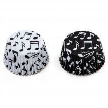 Papel cupcakes x36 Notas musicales