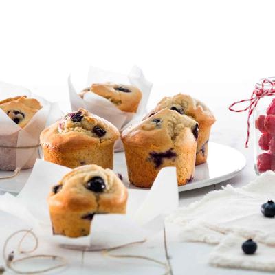 Molde muffins silicona 6 cav. x120 ml rojo