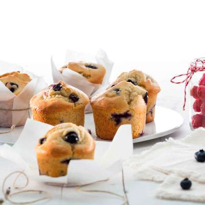 Molde muffins silicona 6 cav. x120 ml rojo