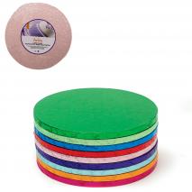 Base para pasteles redonda rosa