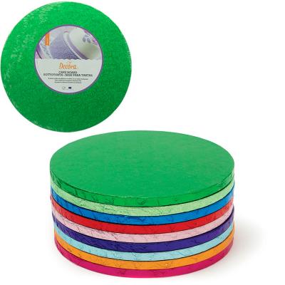 Base para pasteles redonda verde