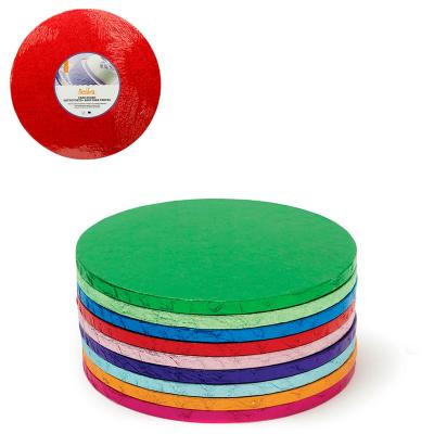 Base para pasteles redonda rojo