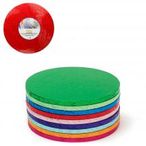 Base para pasteles redonda rojo