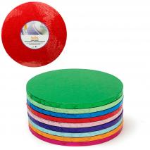 Base para pasteles redonda rojo