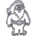 Cortador galletas Pap� Noel relieve 8 cm