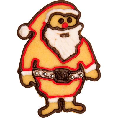Cortador galletas Papá Noel relieve 8 cm