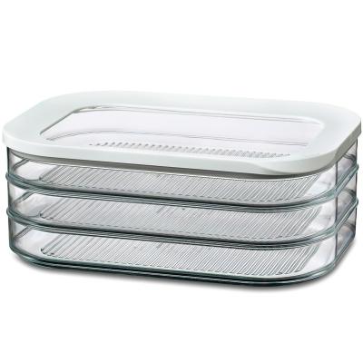 Fiambrera embutidos Modula triple 3x550 ml