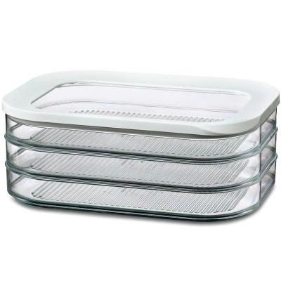 Fiambrera embutidos Modula triple 3x550 ml