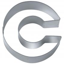 Cortador galletas letra "C" 6,5 cm