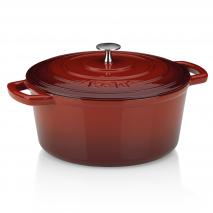 Cazuela hierro fundido esmaltada con tapa