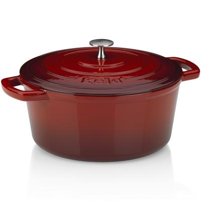 Cazuela hierro fundido esmaltada con tapa