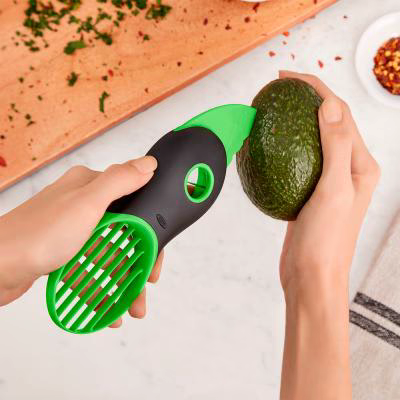 Pelador aguacates Oxo 3 en 1