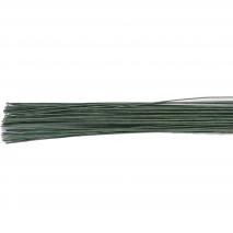 Set 20 alambres para flores calibre 22 verde oliva