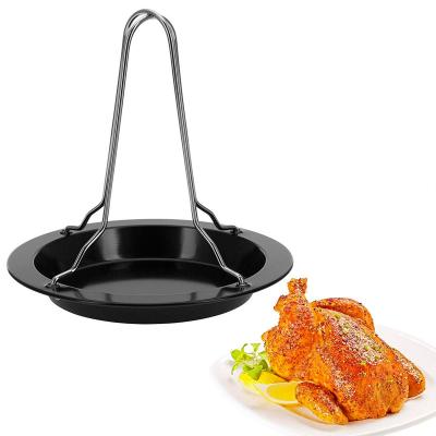 Asador para pollo horno con plato antiadherente