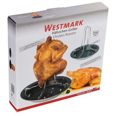 Asador para pollo horno con plato antiadherente