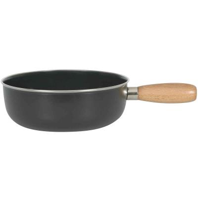 Cazuela para fondue acero esmaltado negro