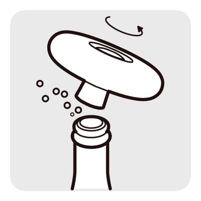 Abridor de cava Hoopla gris