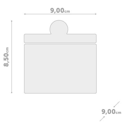 Azucarero cil�ndrico transparente acr�lico