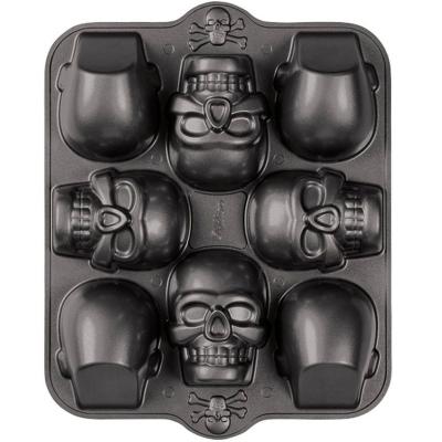 Molde aluminio Calaveras en 3 D x 8 cav