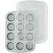 Molde muffins met�lico+tapa Wilton 12 cav.
