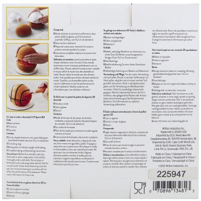 Juego 4 piezas molde pelota 15 cm