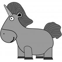 Molde Mona Pascua chocolate Unicorn
